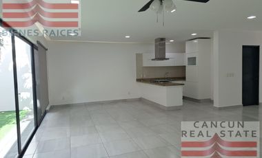 Casa en Renta, 3 habitaciones, Residencial Aqua, Cancún.