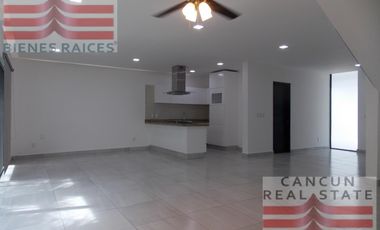 Casa en Renta, 3 habitaciones, Residencial Aqua, Cancún.