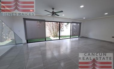 Casa en Renta, 3 habitaciones, Residencial Aqua, Cancún.