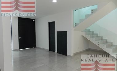 Casa en Renta, 3 habitaciones, Residencial Aqua, Cancún.