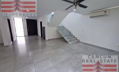 Casa en Renta, 3 habitaciones, Residencial Aqua, Cancún.