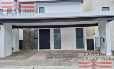 Casa en Renta, 3 habitaciones, Residencial Aqua, Cancún.