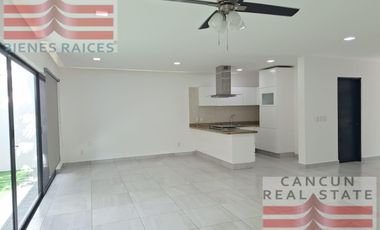 Casa en Renta, 3 habitaciones, Residencial Aqua, Cancún.