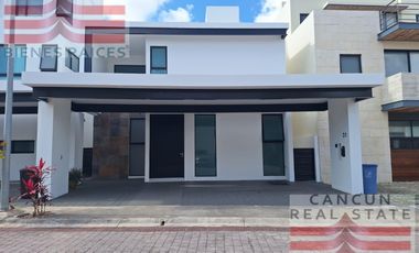 Casa en Renta, 3 habitaciones, Residencial Aqua, Cancún.