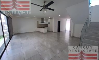 Casa en Renta, 3 habitaciones, Residencial Aqua, Cancún.