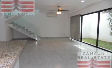 Casa en Renta, 3 habitaciones, Residencial Aqua, Cancún.