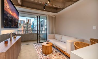 Apartaestudio para la renta amoblada en ciudad del río, piso 11