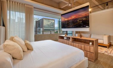 Apartaestudio para la renta amoblada en ciudad del río, piso 11