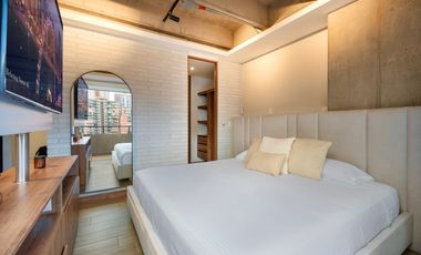 Apartaestudio para la renta amoblada en ciudad del río, piso 11