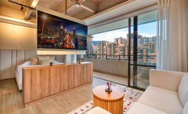 Apartaestudio para la renta amoblada en ciudad del río, piso 11