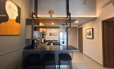 Departamento amueblado en renta Torre Bikia