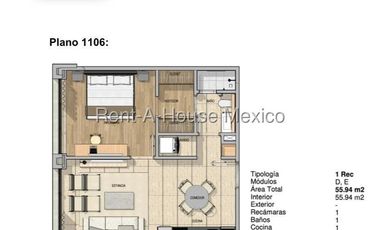Departamento en Renta en Naucalpan de Juarez, Bosques de Las Palmas AM. 26-580