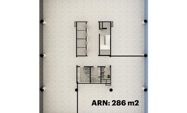 Oficina en renta 286m2 obra gris corporativo en Av. San Jerónimo