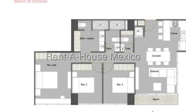 Departamento en Venta en Carretera Mexico Toluca, El Yaqui GIS 25-3186