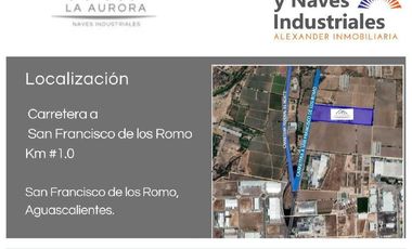 Bodega nueva en renta La Aurora en Aguascalientes