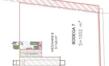 Bodega en renta de 1,227 m2 en Tultitlán
