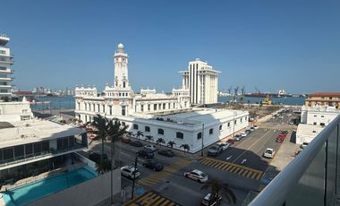 Departamento en RENTA AMUEBLADO de 2 recamaras, alberca, cerca del malecon de Veracruz