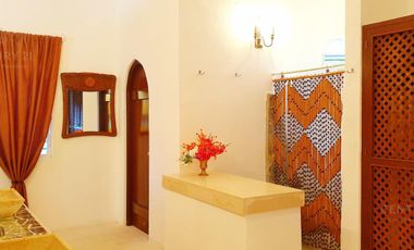 Castillo de Amor,  Casa amplia de 2 habitaciones  con estilo único a solo 200 m de la Playa en Playacar fase 1 P4491