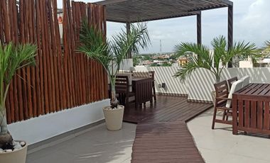 DEPARTAMENTO EN RENTA A 2 CUADRAS DE LA 5TA EN COSMOS 42 EN PLAYA DEL CAREMEN