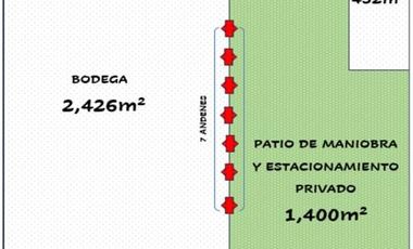 Bodega en renta de 2,500 m2 en Vallejo