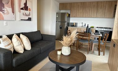 Departamento amueblado en renta en Punta Mayor zona Norte frente a plaza Mayor
