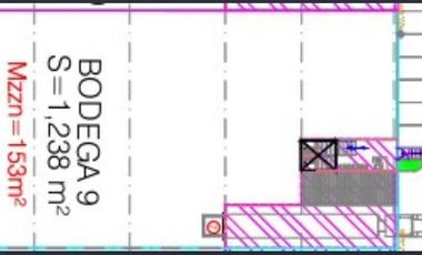 Bodega en renta de 1391 m2 en Vallejo