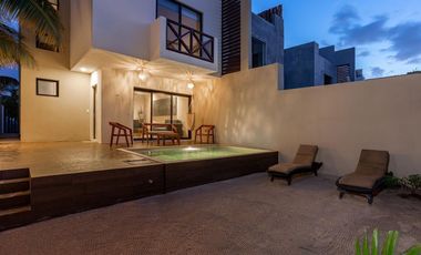 Villa en Renta en la playa de Chicxulub Puerto Totalmente Amueblada cerca del MAR