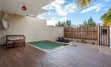 Villa en Renta en la playa de Chicxulub Puerto Totalmente Amueblada cerca del MAR