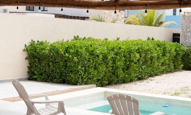 Hermosa Villa en Renta en Chicxulub Puerto Yucatan AMUEBLADA cerca del MAR