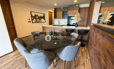 DEPARTAMENTO AMUEBLADO EN RENTA EN SANTUARIO BOSQUES, ZONA BELLO HORIZONTE, PUEBLA.