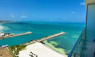 SLS Beach Tower Piso 18 Vistas al Mar · 3 Recámaras — Venta/Renta Departamento en Cancún