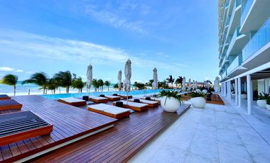 SLS Beach Tower Piso 18 Vistas al Mar · 3 Recámaras — Venta/Renta Departamento en Cancún