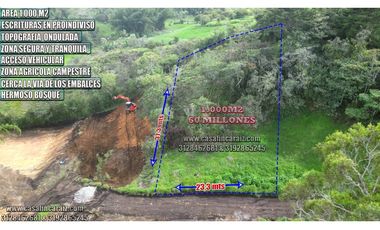 PRECIO DE REMATE! Lote de 1000 m² en Marinilla - Sector Chochomayo