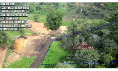 PRECIO DE REMATE! Lote de 1000 m² en Marinilla - Sector Chochomayo