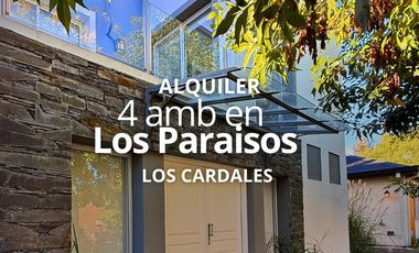CASA 4 AMBIENTES EN ALQUILER, BARRIO LOS PARAISOS, LOS CARDALES