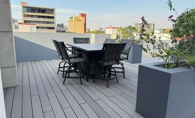 Cuauhtémoc increíble Departamento Amueblado  en Rio Rhin con terraza