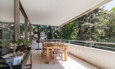 Amplio departamento con vista al Manquehue en calle tranquila de Jardín del Este