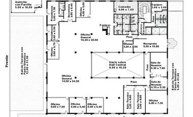 1100 m2 cubiertos mas 600 m2 descubiertos - 7 cocheras- Amoblada-Centro