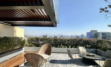 RENTA DEPARTAMENTO AMUEBLADO CON SUPER VISTA EN COLONIA JUAREZ