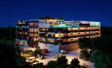 Departamento Tercer Nivel con Alberca Privada, Región 8, Tulum ID2443
