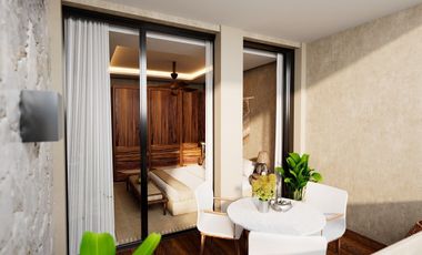 Departamento Tercer Nivel con Alberca Privada, Región 8, Tulum ID2443
