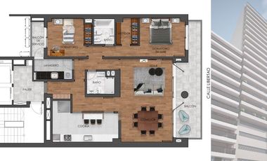 VENTA/PERMUTA - Departamento 2 dormitorios, piso exclusivo. Vista franca al rio. Barrio Martín.