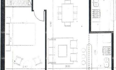 Departamento en alquiler  2 ambientes - Olivos - Reciclado a nuevo