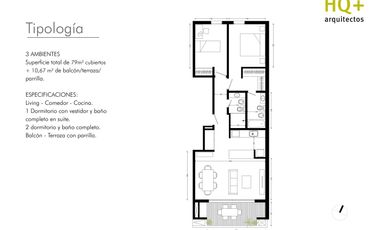 Departamento de pozo en La Calabria