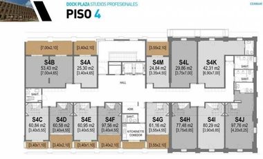 Oficina en Ciudad Ribera. Entrepiso. Balcón. 77m² aprox.