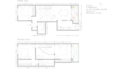 Departamento en Belgrano 4 Ambientes con Balcon en Duplex