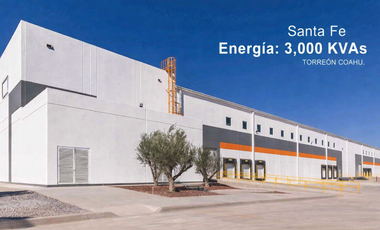 NAVE INDUSTRIAL EN RENTA EN PARQUE INDUSTRIAL SANTE FE, TORREÓN COAHUILA.