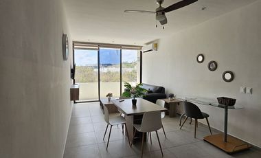 DEPARTAMENTO AMUEBLADO EN TEMOZON NORTE CON AMENIDADES.