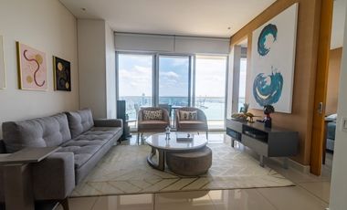 VENTA APARTAMENTO 76m2 1H/1B/1G + TERRAZA BOCAGRANDE CARTAGENA MH