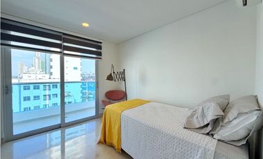 En Arriendo Apartmento Amoblado en Manga Vista a la Bahia